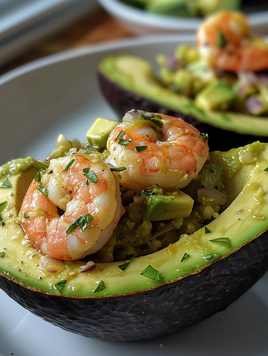 Mouthwatering Shrimp-Stuffed Avocado