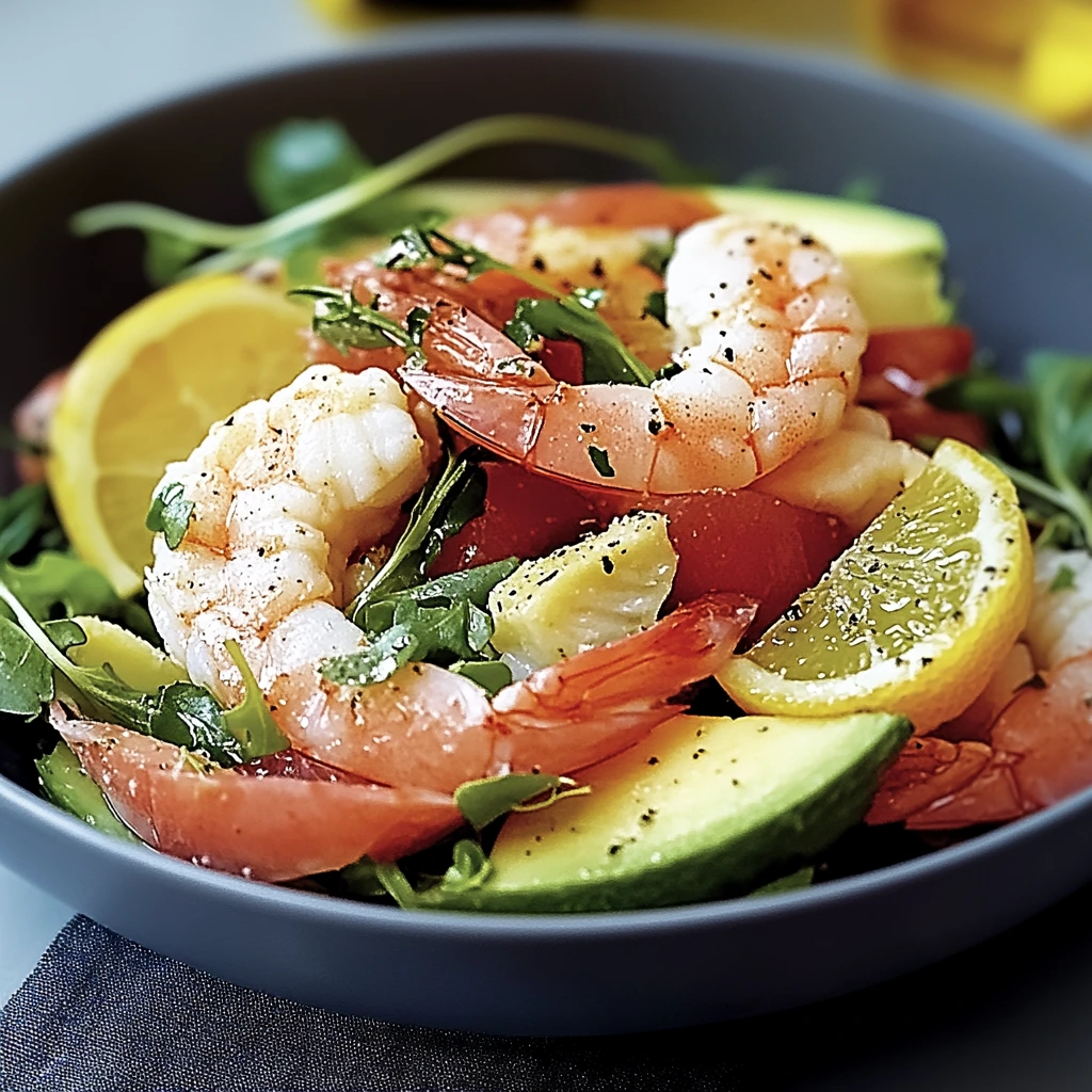 Avocado Grapefruit Shrimp Salad