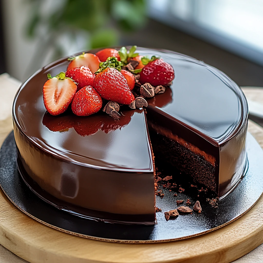 Chocolate Mirror Glaze