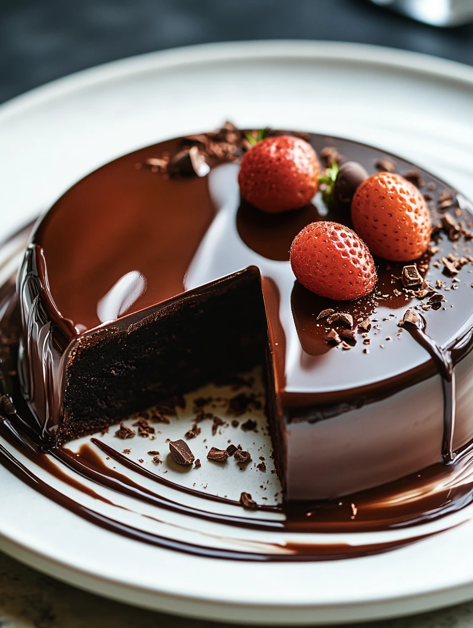 Gorgeous Chocolate Mirror Glaze