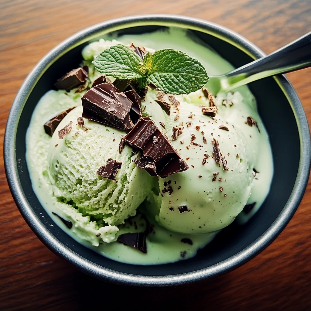 Vegan Mint Chocolate Ice Cream
