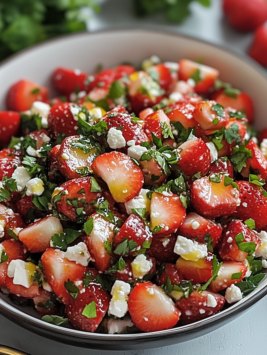Fresh Moroccan strawberry salad