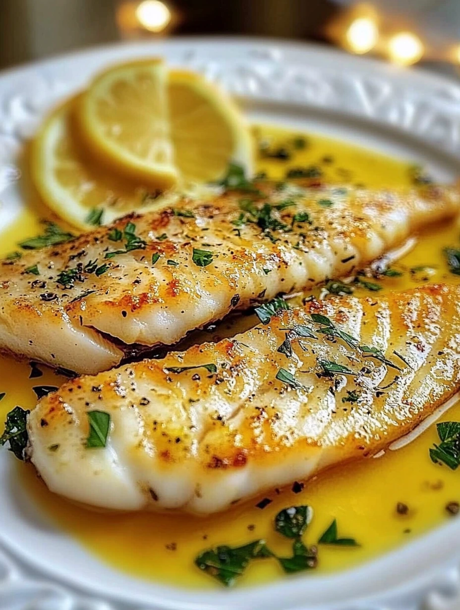 Lemon parsley sole fillets