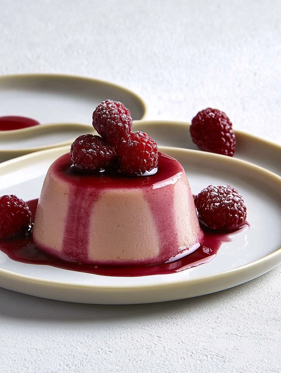 Easy raspberry flan