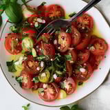Fresh summer tomato salad