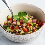 Chickpea salad with oriental flavor