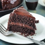 Soft chocolate cake with ganache