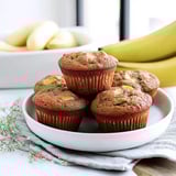 Soft and fluffy banana muffins (inspired by banana bread)