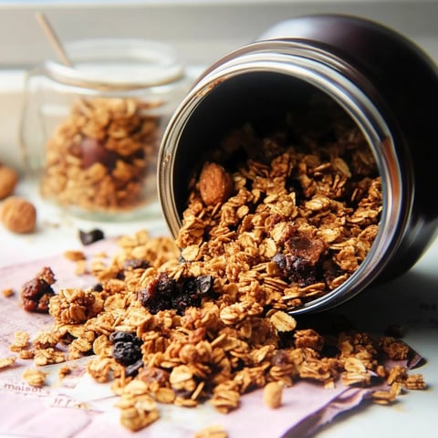 Homemade customizable crunchy granola