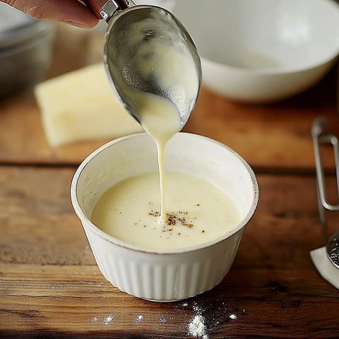 Creamy béchamel sauce