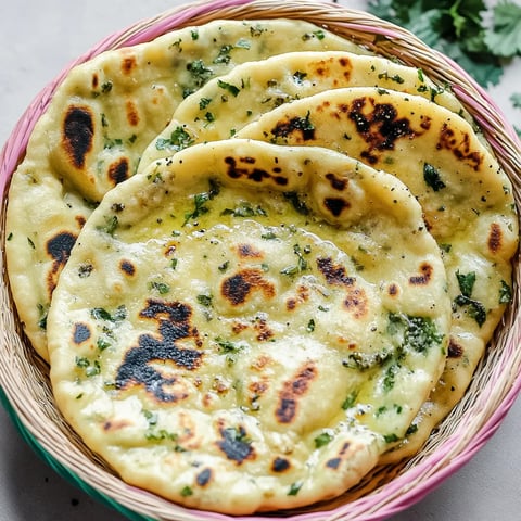 Fluffy wild garlic naan – Easy & Delicious