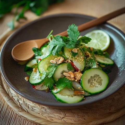 Fresh Thai cucumber salad