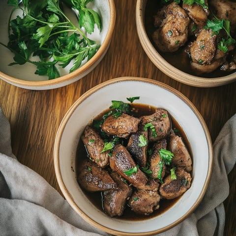Lebanese-style chicken livers